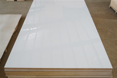 Bygg og eiendom Trefiberplater Høyglans Melamin Mdf Trefiberplate 4x8, Hvit Laminert Mdf 18mm For møbeldekorasjon